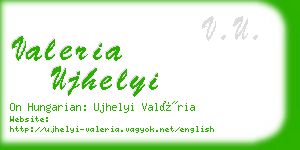 valeria ujhelyi business card